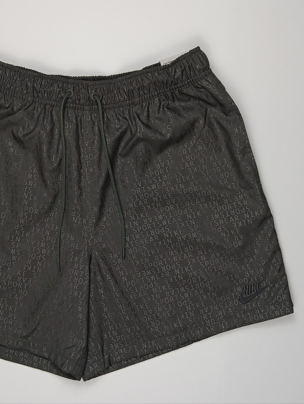 Nike Club Flow Monogram Woven Shorts Men's Small Gray HV4609-068 NWT